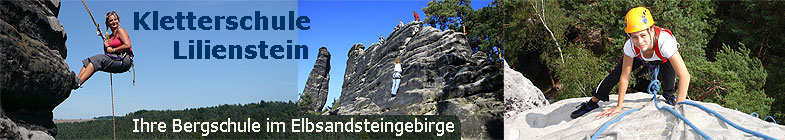 Banner Kletterschule Lilienstein